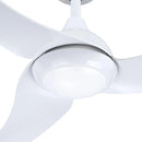 Parrot Uncle 52-Inch Industrial DC Motor Downrod Mount Reversible Ceiling Fan with LED Lighting and Remote Control
