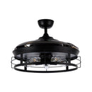 Parrot Uncle 52-Inch Jamshedpur Industrial Downrod Mount Ceiling Fan with Lighting and Remote Control (F4721AQ110V)