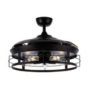 Parrot Uncle 52-Inch Jamshedpur Industrial Downrod Mount Ceiling Fan with Lighting and Remote Control (F4721AQ110V)