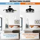 Parrot Uncle 52-Inch Jamshedpur Industrial Downrod Mount Ceiling Fan with Lighting and Remote Control (F4721AQ110V)