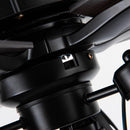 Parrot Uncle 52-Inch Kashmir Traditional Downrod Mount Reversible Ceiling Fan with Lighting and Remote Control (F6352110V)