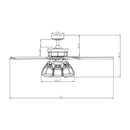 Parrot Uncle 52-Inch Kashmir Traditional Downrod Mount Reversible Ceiling Fan with Lighting and Remote Control (F6352110V)