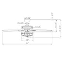Parrot Uncle 52-Inch Kyla Industrial Brushed Nickel Reversible Caged Ceiling Fan with Lighting (F6236Q110V)
