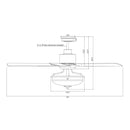 Parrot Uncle 52-Inch Mumbai Industrial Downrod Mount Reversible Ceiling Fan with Lighting and Remote Control (F6286Q110V)