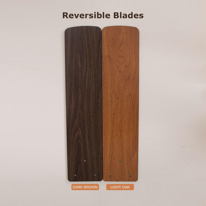 Parrot Uncle 52-Inch Mumbai Industrial Downrod Mount Reversible Ceiling Fan with Lighting and Remote Control (F6286Q110V)