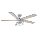 Parrot Uncle 52-Inch Prayag Industrial Downrod Mount Reversible Ceiling Fan with Lighting and Remote Control