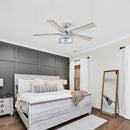 Parrot Uncle 52-Inch Prayag Industrial Downrod Mount Reversible Ceiling Fan with Lighting and Remote Control