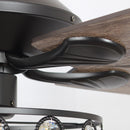 Parrot Uncle 52-Inch Tibuh Modern Downrod Mount Reversible Crystal Ceiling Fan with Lighting and Remote Control