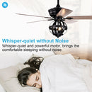 Parrot Uncle 52-Inch Wilburton Industrial Downrod Mount Reversible Ceiling Fan with Lighting and Remote Control (F6238110V)