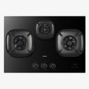 ROBAM FireCube 30-Inch Gas Cooktop with 3 Burners in Black Tempered Glass (7B7H30/7B7H31)