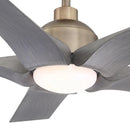 Parrot Uncle 56-Inch Genoa Farmhouse DC Motor Downrod Mount Reversible Ceiling Fan with Lighting and Remote Control (BBLDA158A)