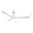 Parrot Uncle 56-Inch Modern DC Motor Downrod Mount Reversible Ceiling Fan with Remote Control