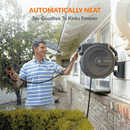 Giraffe Tools 1/2-Inch, 130 Ft. Retractable Garden Hose Reel