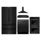 ZLINE 5-Piece Appliance Package - 48-Inch Rangetop with Brass Burners, Refrigerator, 30-Inch Electric Double Wall Oven, 3-Rack Dishwasher, and Convertible Wall Mount Hood in Black Stainless Steel (5KPR-RTBRH48-AWDDWV)