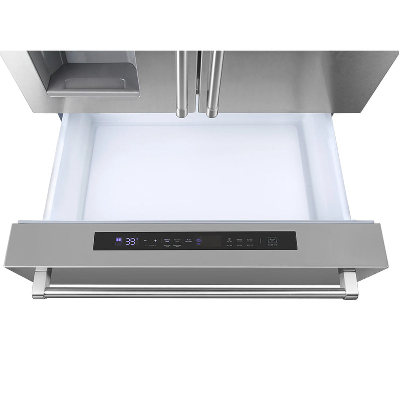 Kostch 36-Inch Counter-Depth Refrigerator with Ice Maker, Water & Ice Dispenser in Stainless Steel (KOS-36RFD07T-SS)