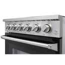 Kostch 30-Inch Glass Top Electric Range with 5 Burners & 4.55 Cu. Ft. Convection Oven in Black (KOS-30RE06H-B)