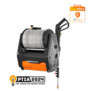 Giraffe Tools Grandfalls Retractable Pressure Washer Pro, 3700 PSI and 100ft Retractable Hose (HP174-G30)