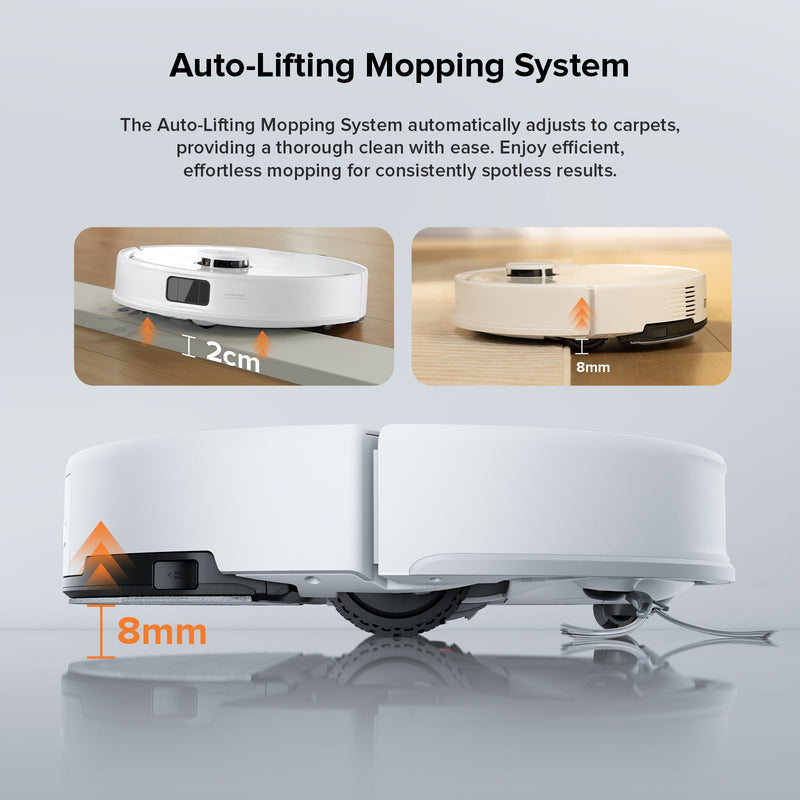 Roborock Q10 X5 Robot Vacuum and Mop with 10000 Pa Suction Power and Auto-Lifting Mop System