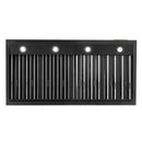 Kucht Professional 48-Inch 1200 CFM Wall Mount Range Hood in Dark Titanium Stainless Steel (KRH483A-C)