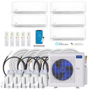 MRCOOL DIY 5th Gen 36,000 BTU 5-Zone Ductless Mini Split Air Conditioner and Heat Pump with 6K+6K+6K+6K+12K BTU Wall Mount Indoor Units