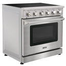 Kostch 36-Inch Glass Top Electric Range with 5 Burners & 6 Cu. Ft. Convection Oven in Stainless Steel (KOS-36RE06H-S)