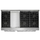 Kostch 48-Inch Gas Range with 6 Burners, Griddle Cooktop & 6.8 Cu. Ft. Convection Oven in White (KOS-48RG03M-W)