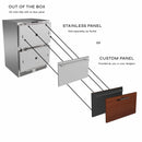 Perlick 24-Inch Luxe Undercounter Freezer Drawers with 4.2 Cu. Ft. Capacity, RAPIDCOOL Technology in Panel Ready Stainless Steel (G5FD24SL)