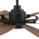 Parrot Uncle 60-Inch Antone Industrial DC Motor Downrod Mount Reversible Ceiling Fan with Lighting and Remote Control (F8249110V)