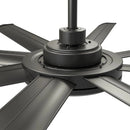 Parrot Uncle 60-Inch Industrial DC Motor Downrod Mount Ceiling Fan with Lighting and Remote Control (F6105110V)