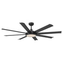 Parrot Uncle 60-Inch Industrial DC Motor Downrod Mount Ceiling Fan with Lighting and Remote Control (F6105110V)