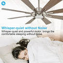 Parrot Uncle 60-Inch Oretha Windmill DC Ceiling Fan with LED Lighting