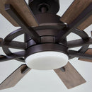 Parrot Uncle 60-Inch Oretha Windmill DC Ceiling Fan with LED Lighting