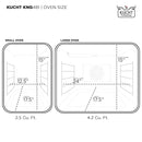 Kucht Signature 48-Inch  Pro-Style Dual Fuel Range in Propane Gas with Black Oven Door & Gold (KDF482/LP-K-GOLD)