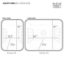 Kucht 48-Inch Pro-Style Dual Fuel Range with 4.2 cu. ft. Electric Oven and 8 Gas Burners in Olive Green (KDF482-OG)