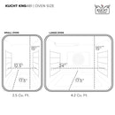 Kucht 48-Inch Pro-Style Dual Fuel Range in Propane Gas with  4.2 cu. ft. Electric Oven & 8 Gas Burners in Olive Green (KDF482/LP-OG)