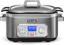 De'Longhi Livenza Multi Cooker 5 in 1 Slow Cooker in Brushed Stainless Steel (CKM1641D)