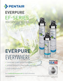 Pentair Everpure EF-6000 Full Flow Drinking Water System, Includes Filter Head, Filter Cartridge, All Hardware and Connectors, 6,000 Gallon Capacity, 0.5 Micron (EV985500)
