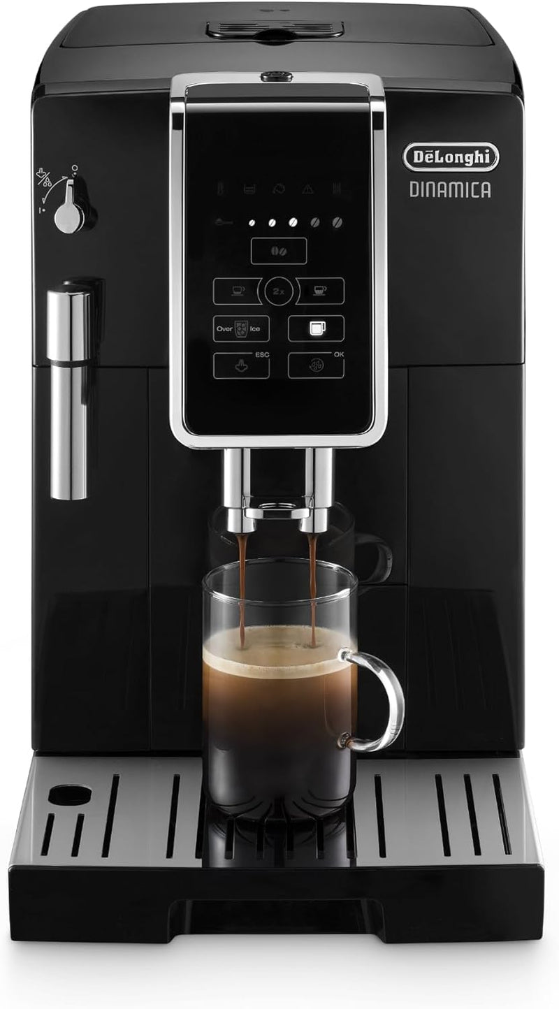 De'Longhi Dinamica Fully Automatic Coffee and Espresso Machine in Black (ECAM35020B)