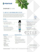 Pentair Everpure EF-6000 Full Flow Drinking Water System, Includes Filter Head, Filter Cartridge, All Hardware and Connectors, 6,000 Gallon Capacity, 0.5 Micron (EV985500)
