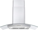Cosmo 4-Piece Appliance Package - 36-Inch Single Oven Dual Fuel Range, Wall Mount Range Hood, Dishwasher and Refrigerator in Stainless Steel (COS-4PKG-216)