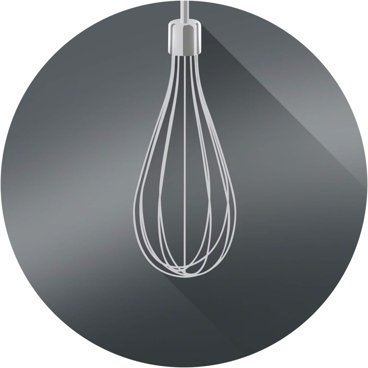 Wire whisk attachment for hand blender with multiple loops