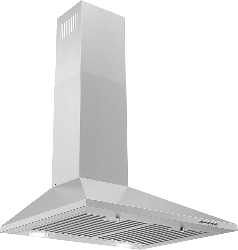 Cosmo 30-Inch 380 CFM Ducted Wall Mount Range Hood in Stainless Steel