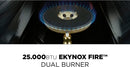 Kucht 48-Inch Propane Gas Range in Stainless Steel with Black Knob (KFX480/LP-K)