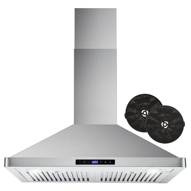 Cosmo 30-Inch 380 CFM Ducted Wall Mount Range Hood in Stainless Steel (COS-63175S)