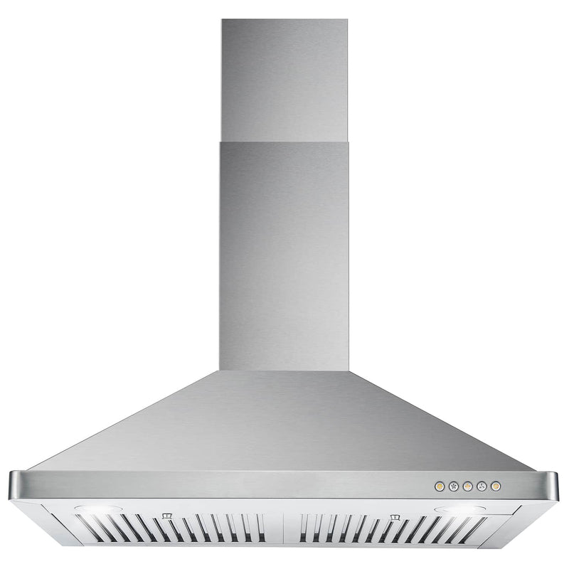 Cosmo 4-Piece Appliance Package - 30-Inch Electric Range, Wall Mount Range Hood, Dishwasher and Refrigerator with Water Dispenser in Stainless Steel (COS-4PKG-632)