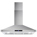 Cosmo 4-Piece Appliance Package - 36-Inch Gas Range, Wall Mount Range Hood, Dishwasher and Refrigerator in Stainless Steel (COS-4PKG-199)