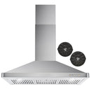 Cosmo 3 - Piece Appliance Package - 36-Inch Gas Range, 36-Inch Wall Mount Range Hood and 24-Inch Dishwasher (COS-3PKG-032)