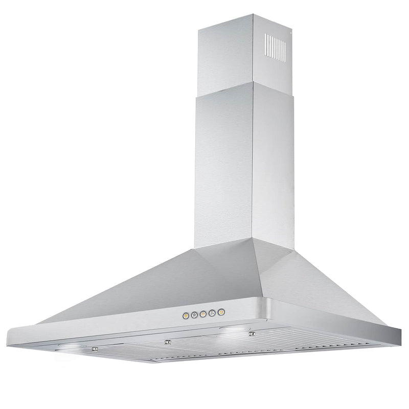 Cosmo 36-Inch 380 CFM Ducted Wall Mount Range Hood in Stainless Steel (COS-63190)