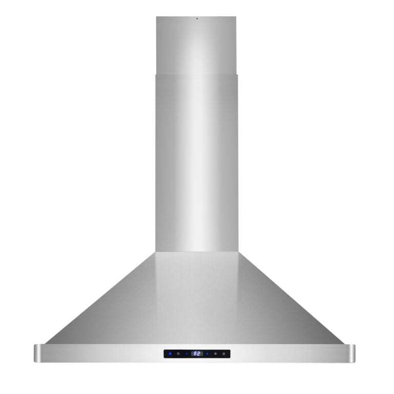 Cosmo 4-Piece Appliance Package - 30-Inch Dual Fuel Range, Island Range Hood, Dishwasher and Refrigerator in Stainless Steel (COS-4PKG-040)
