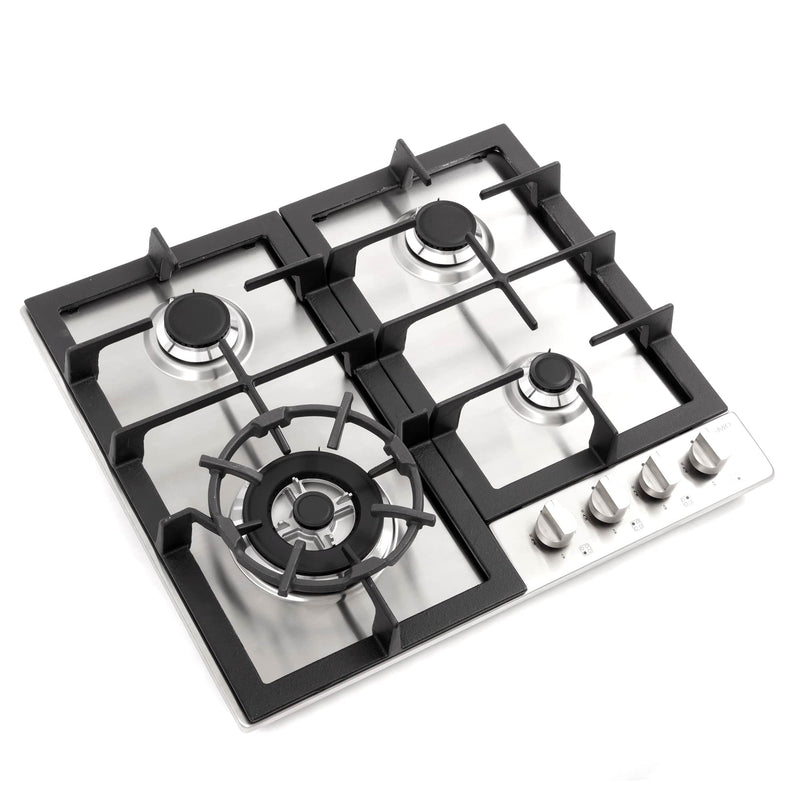 Cosmo 24-Inch Gas Cooktop with 4 Burners in Stainless Steel (COS-640STX-E)